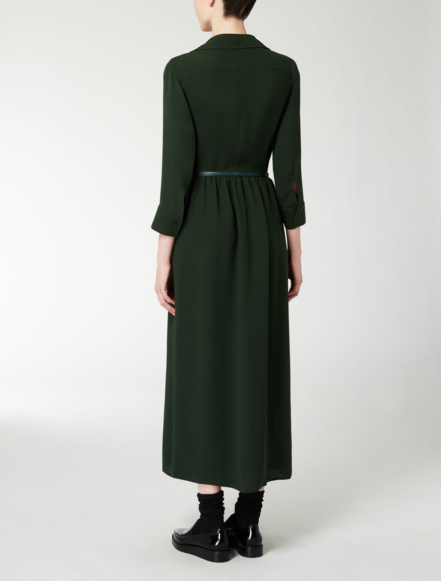 Pure silk dress, green "ARTE" Max Mara