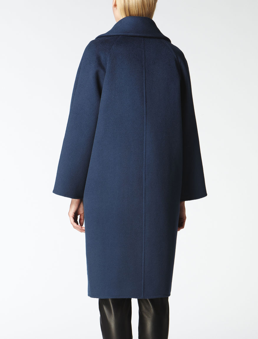 Cashmere, wool and angora coat