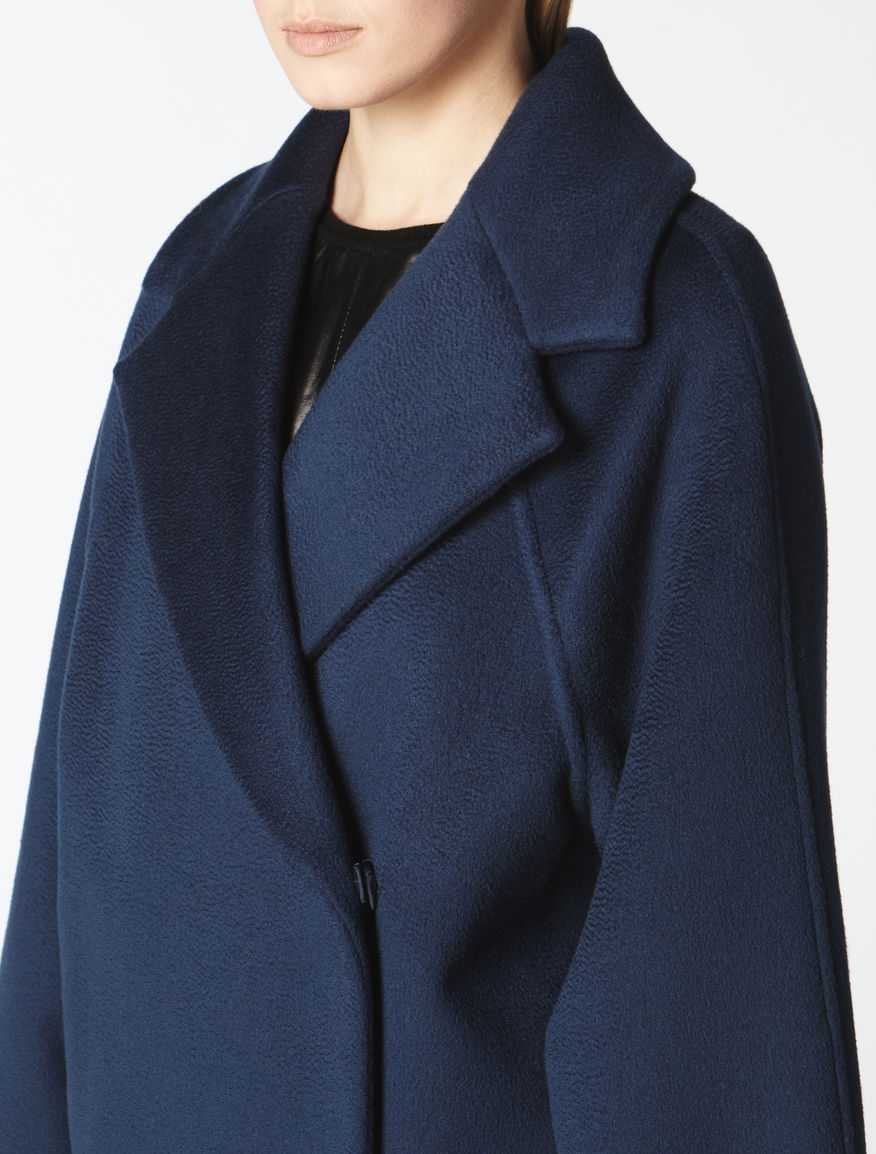 Cashmere, wool and angora coat