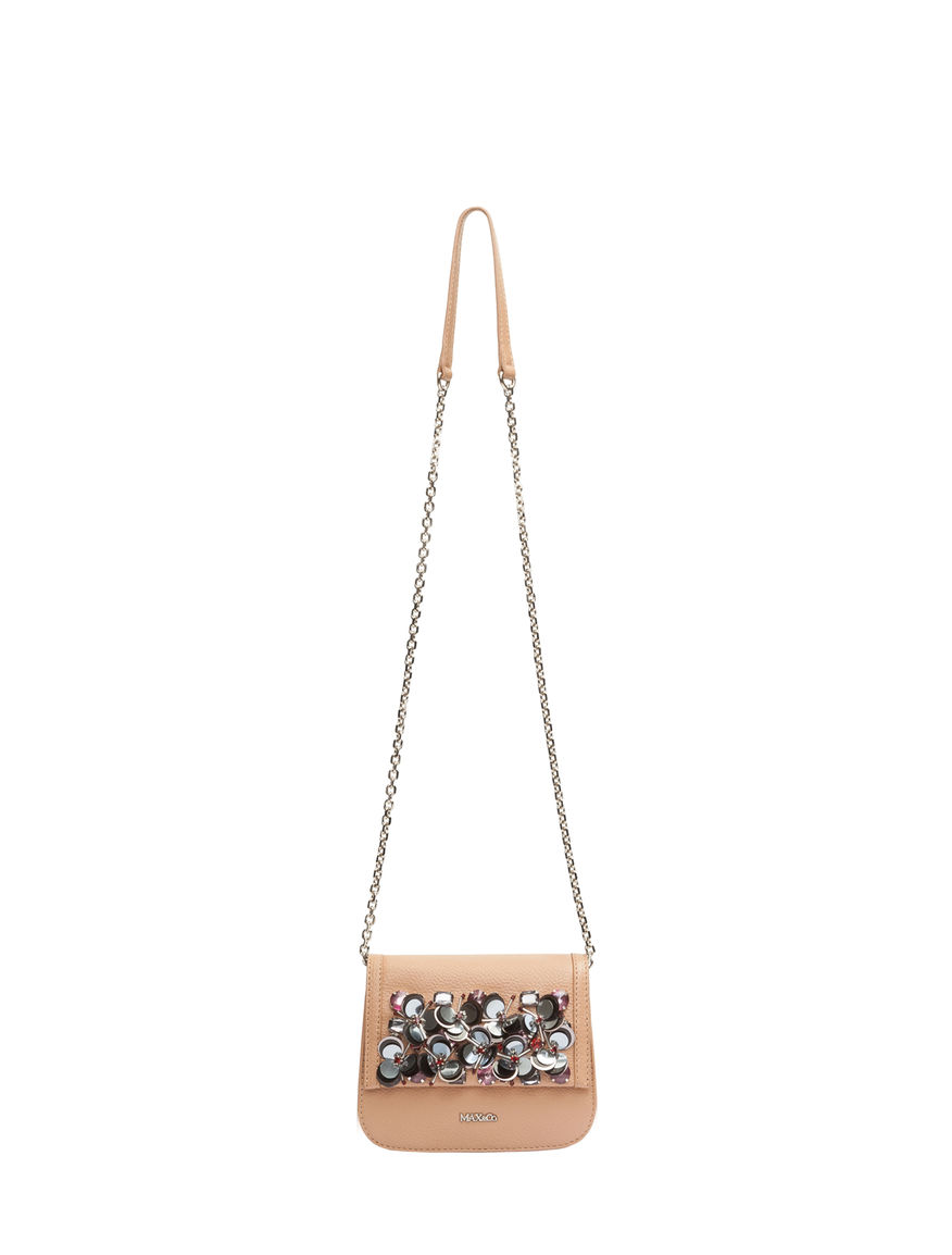 Borsa mini con ricamo bijou