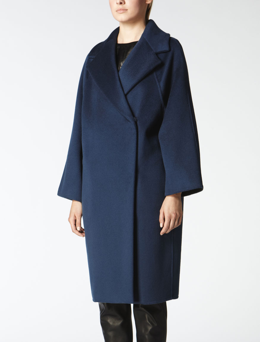 Cashmere, wool and angora coat