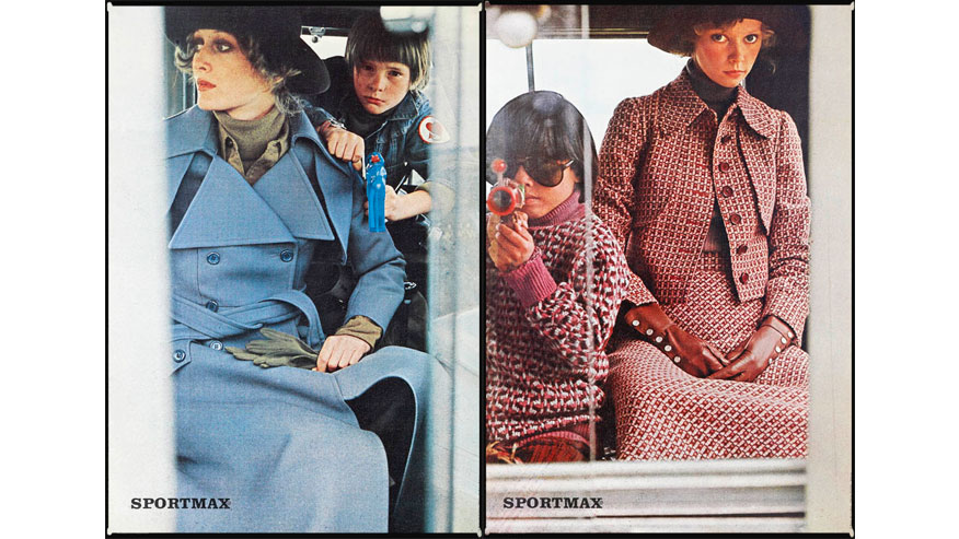 Campagne pubblicitarie Sportmax Autunno/Inverno 1970 e 1971, fotografate da Sarah Moon 6-F.jpg
