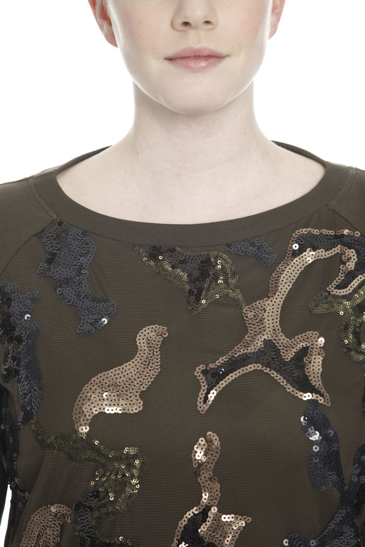 Felpa con paillettes Diffusione Tessile Felpa con paillettes Diffusione Tessile