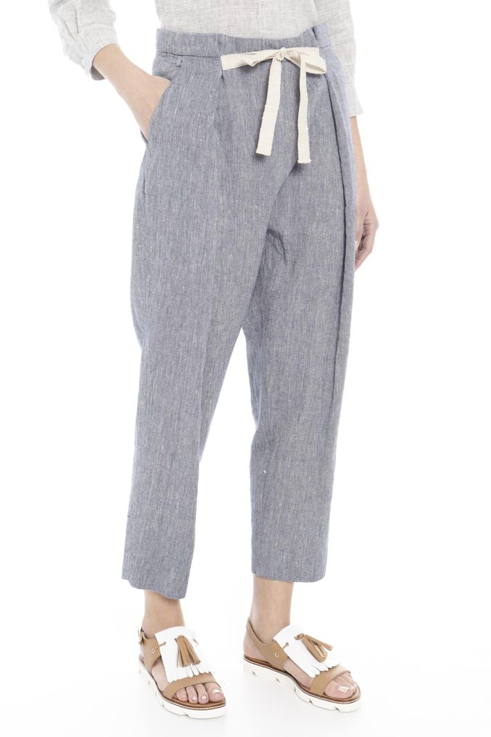 Pantalone in cotone misto lino Diffusione Tessile Pantalone in cotone misto lino Diffusione Tessile