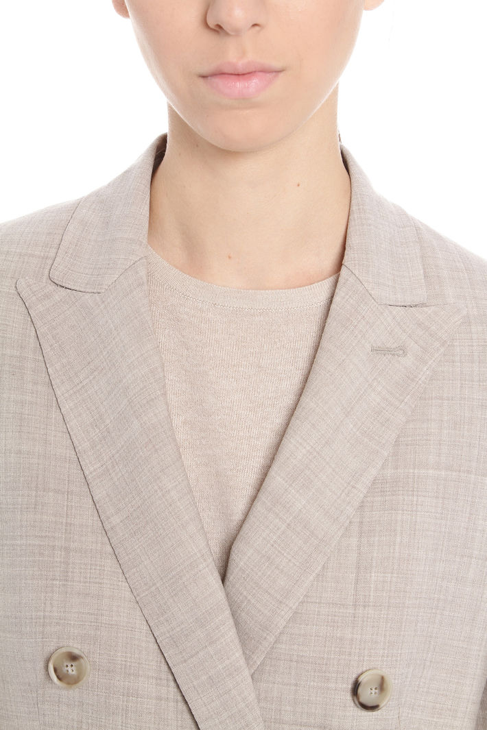 Blazer in tela tinto filo Diffusione Tessile Blazer in tela tinto filo Diffusione Tessile