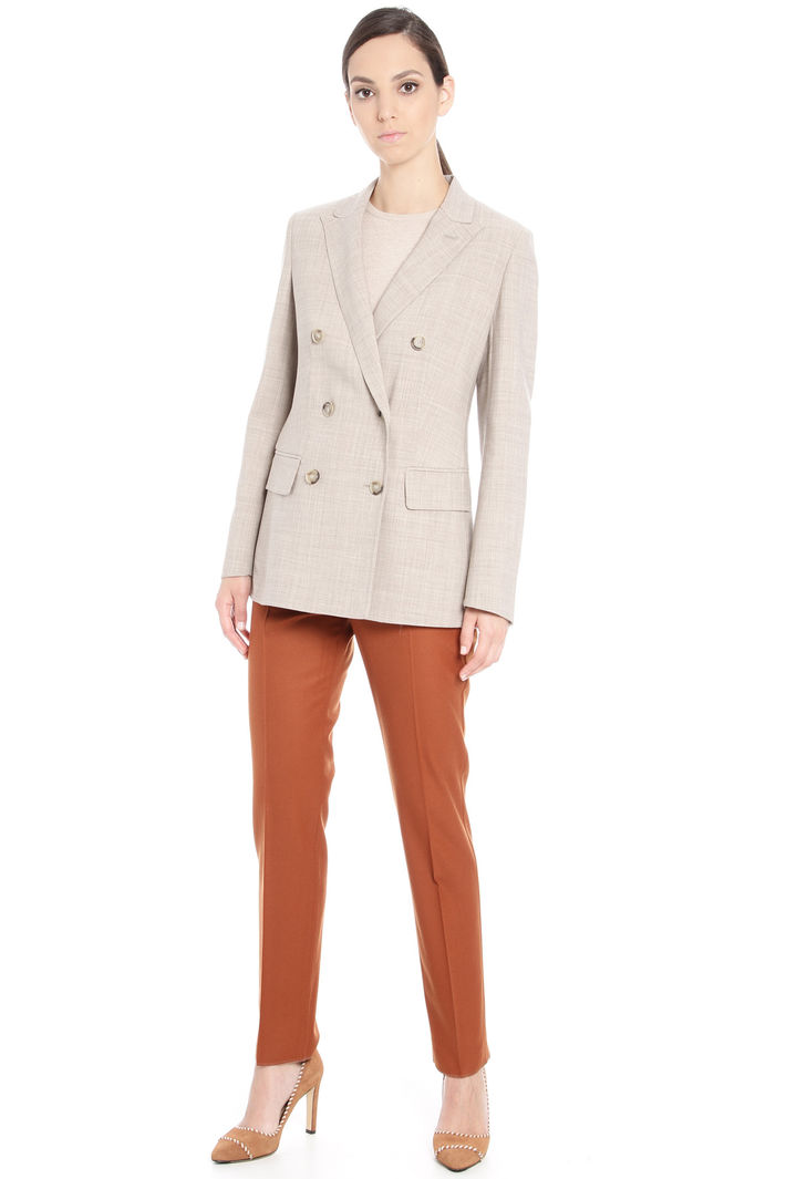 Blazer in tela tinto filo Diffusione Tessile Blazer in tela tinto filo Diffusione Tessile