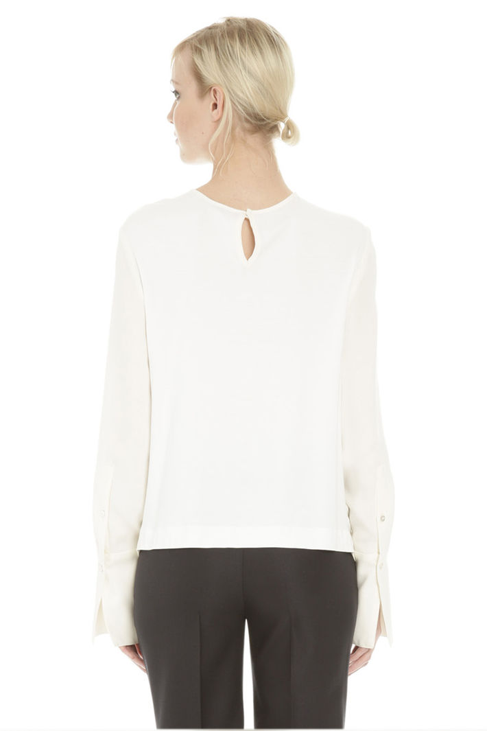 Casacca in jersey e georgette Diffusione Tessile Casacca in jersey e georgette Diffusione Tessile