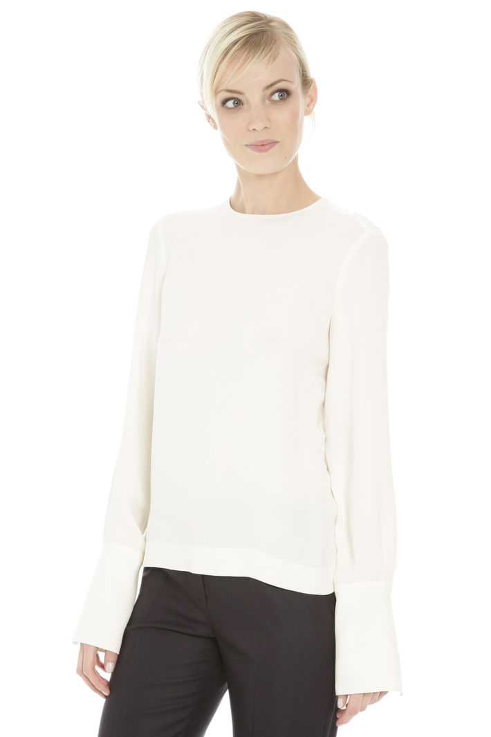 Casacca in jersey e georgette Diffusione Tessile Casacca in jersey e georgette Diffusione Tessile