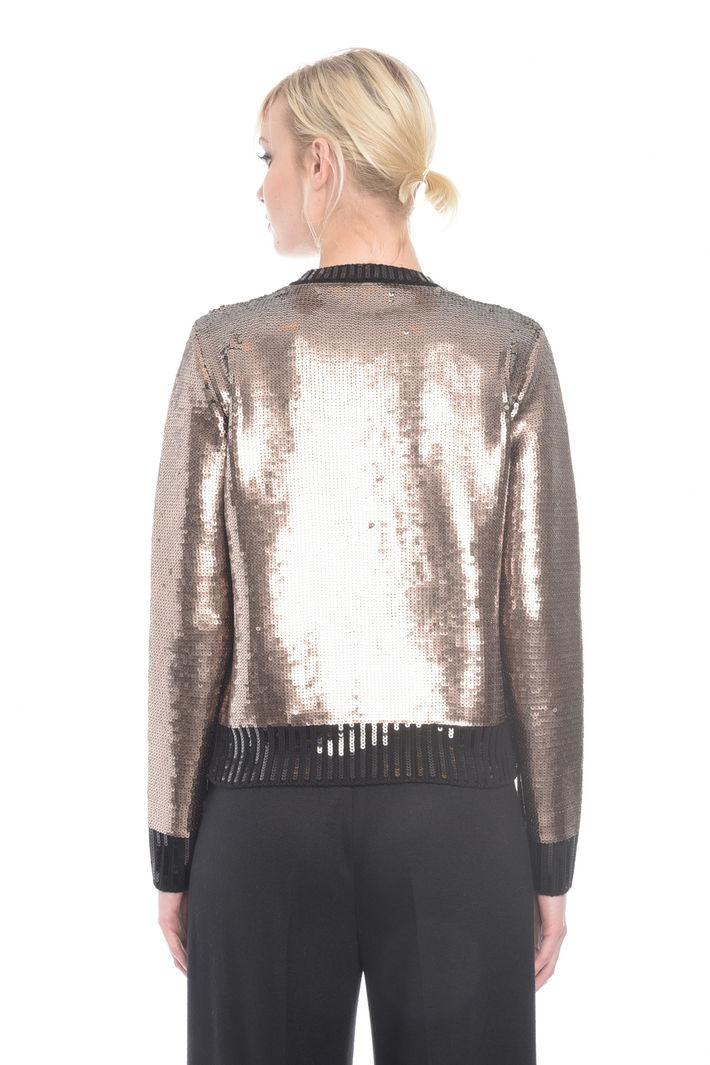 Maglia girocollo con paillettes Diffusione Tessile Maglia girocollo con paillettes Diffusione Tessile