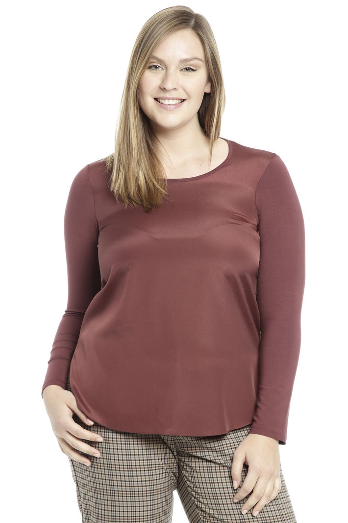 Blusa in jersey e crepe Diffusione Tessile Blusa in jersey e crepe Diffusione Tessile