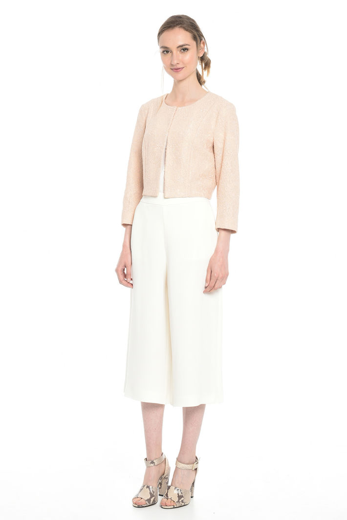 Giacca boxy in pizzo Diffusione Tessile Giacca boxy in pizzo Diffusione Tessile