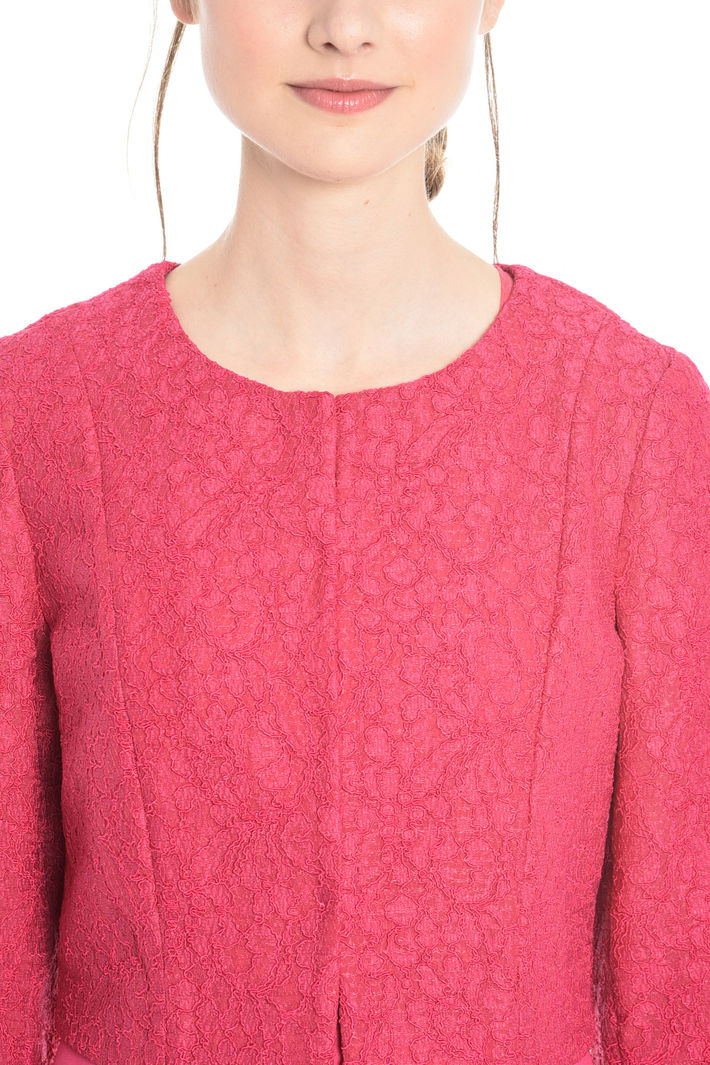 Giacca boxy in pizzo Diffusione Tessile Giacca boxy in pizzo Diffusione Tessile