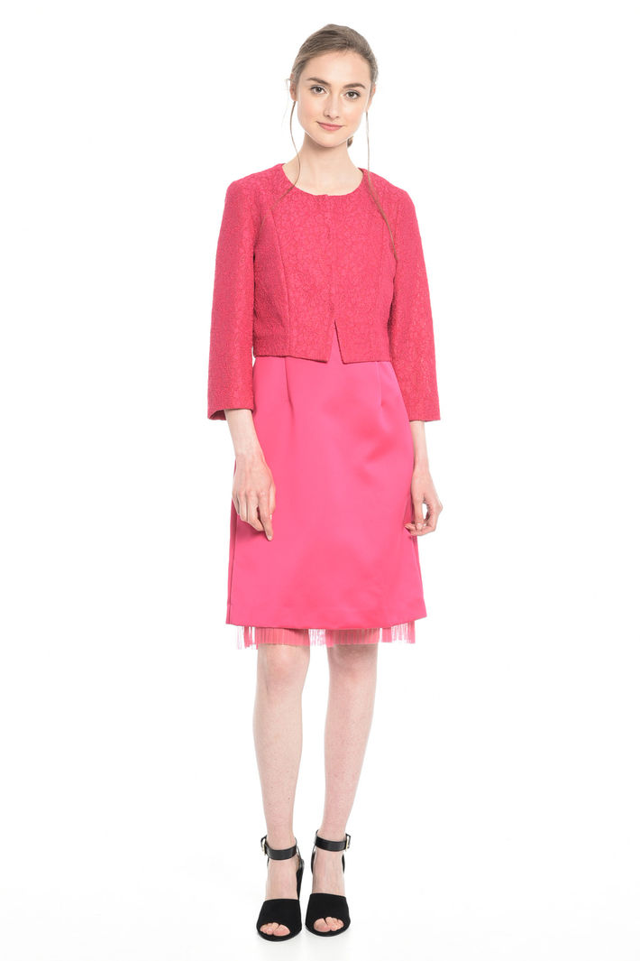 Giacca boxy in pizzo Diffusione Tessile Giacca boxy in pizzo Diffusione Tessile