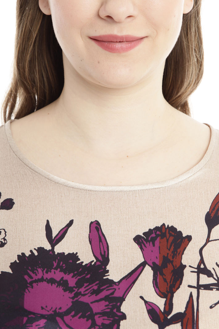 Blusa in raso di seta stampato Diffusione Tessile Blusa in raso di seta stampato Diffusione Tessile
