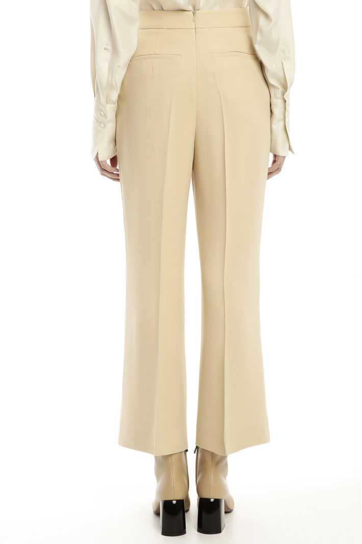 Pantalone cropped in viscosa Diffusione Tessile Pantalone cropped in viscosa Diffusione Tessile