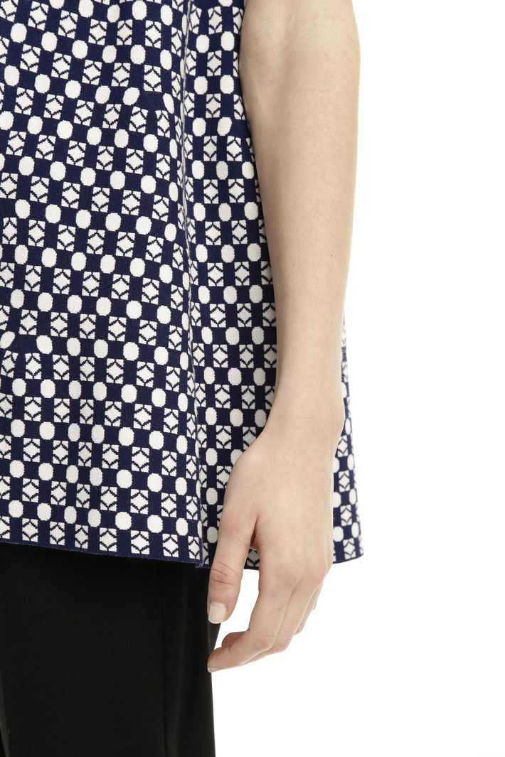 Maglia jacquard senza maniche Diffusione Tessile Maglia jacquard senza maniche Diffusione Tessile