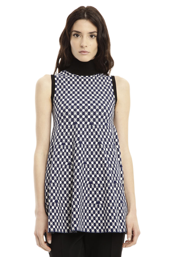 Maglia jacquard senza maniche Diffusione Tessile Maglia jacquard senza maniche Diffusione Tessile