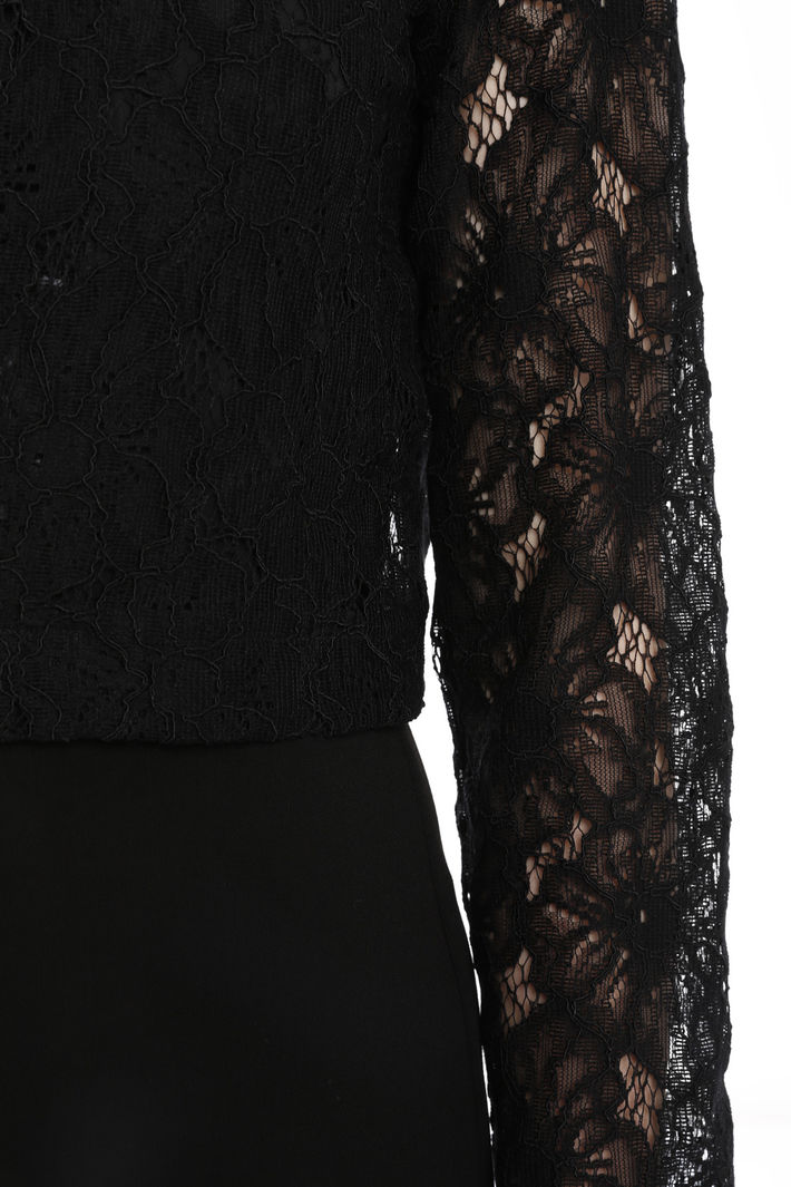 Giacca boxy in pizzo Diffusione Tessile Giacca boxy in pizzo Diffusione Tessile
