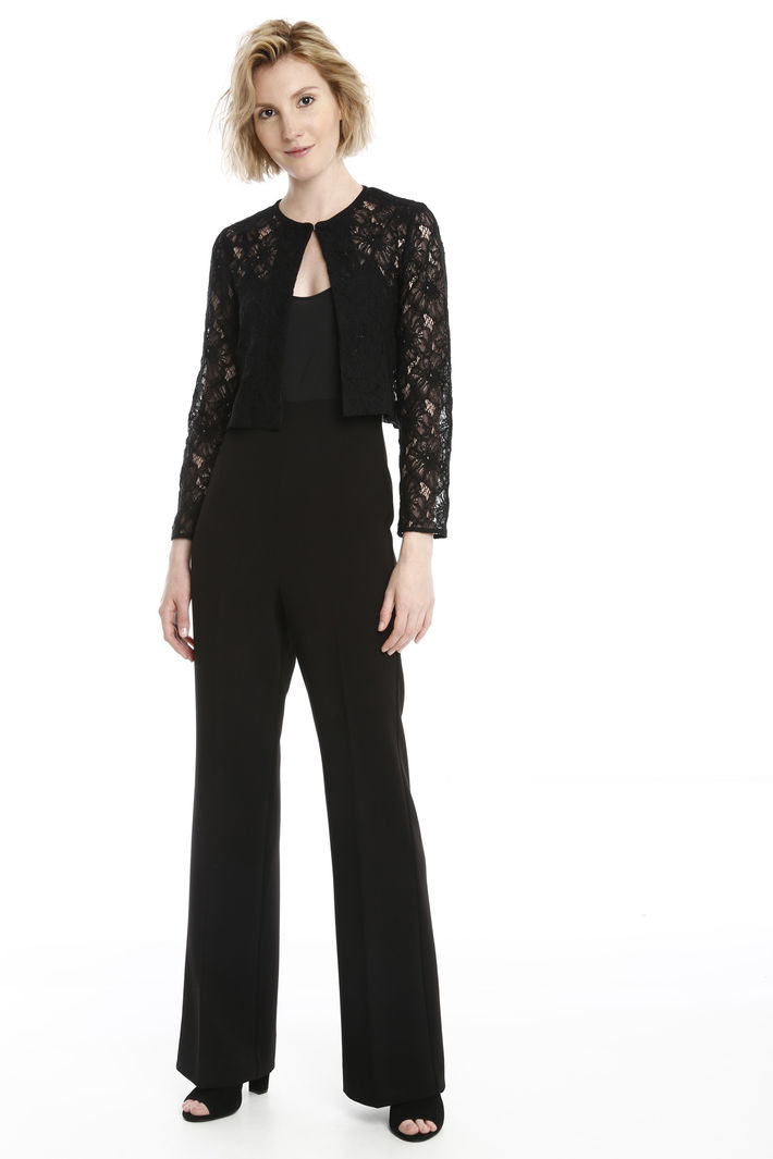Giacca boxy in pizzo Diffusione Tessile Giacca boxy in pizzo Diffusione Tessile