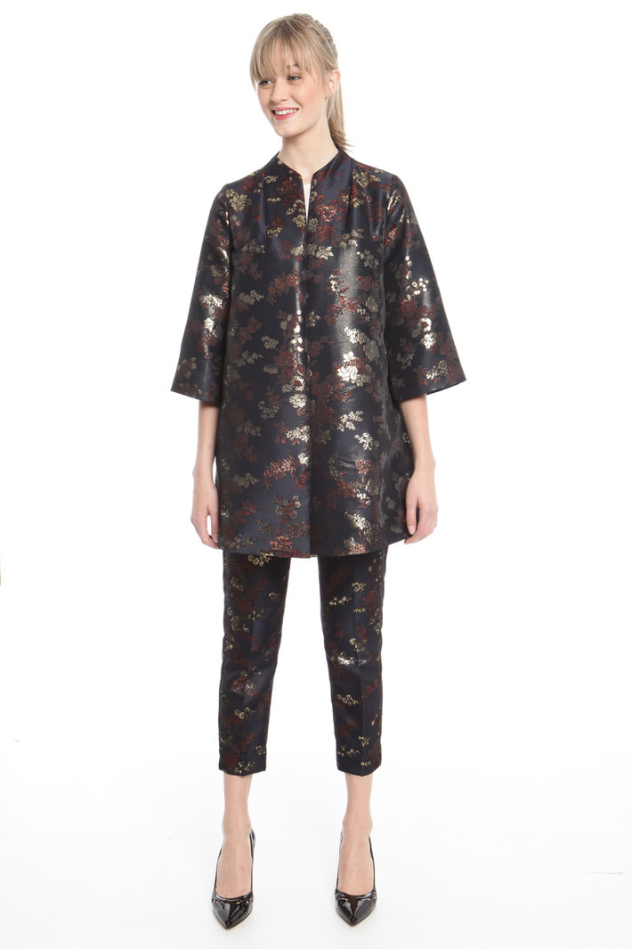 Spolverino in jacquard lurex Fashion Market Spolverino in jacquard lurex Fashion Market