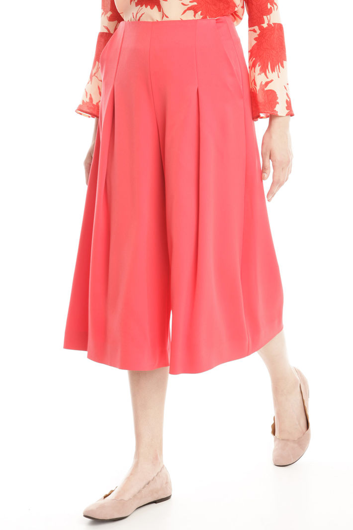 Pantaloni cropped palazzo corti Diffusione Tessile Pantaloni cropped palazzo corti Diffusione Tessile