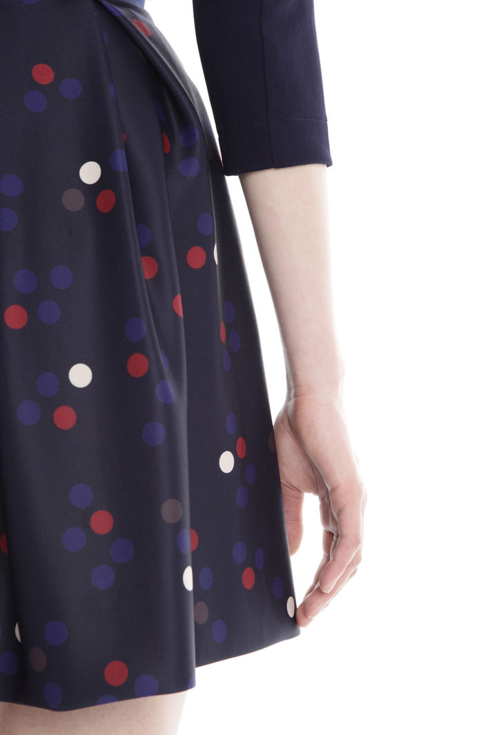 Gonna a pieghe con pois Diffusione Tessile Gonna a pieghe con pois Diffusione Tessile