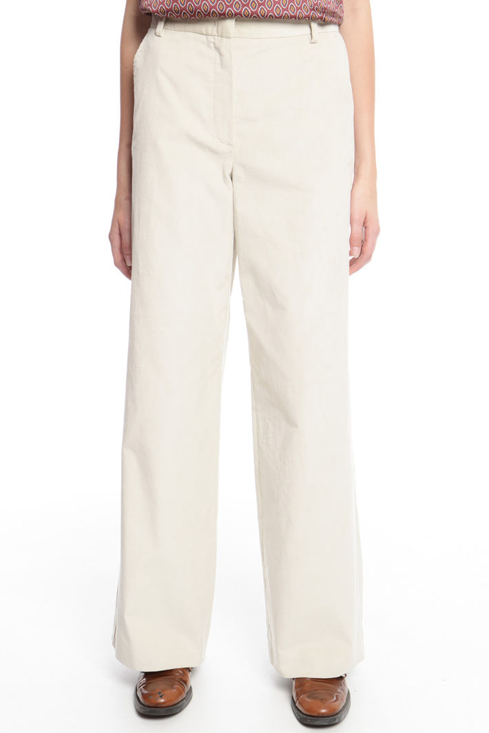 Pantalone dritto in velluto Fashion Market Pantalone dritto in velluto Fashion Market