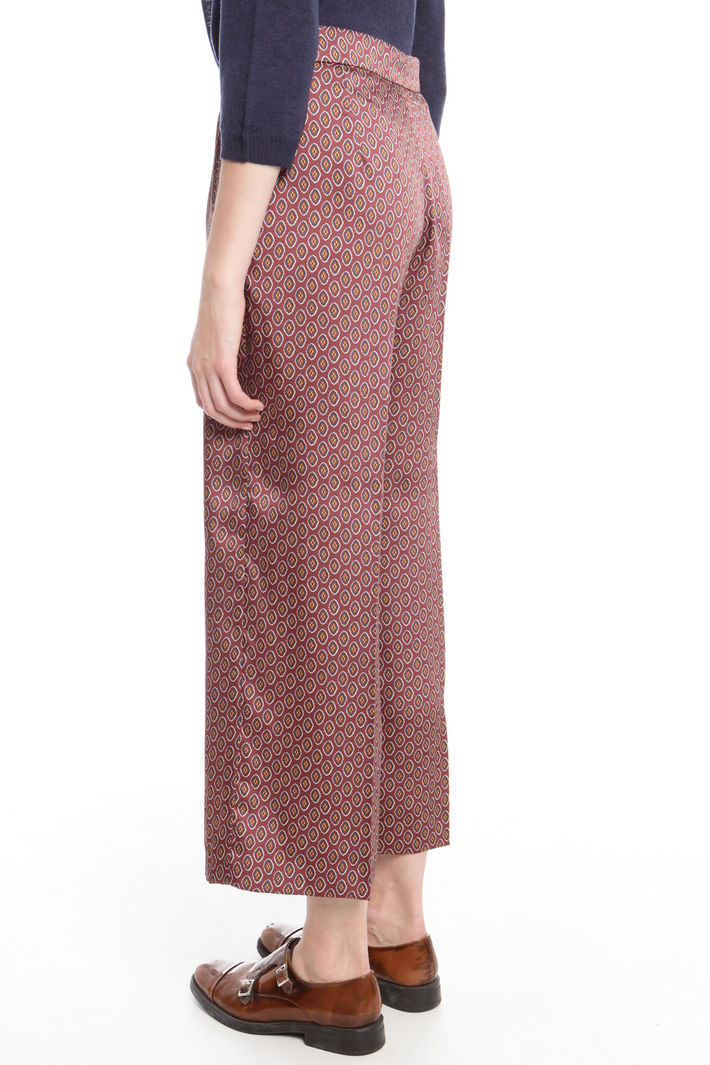 Pantalone cropped in twill stampato Fashion Market Pantalone cropped in twill stampato Fashion Market