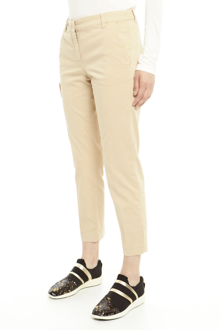 Pantaloni cropped in cotone Diffusione Tessile Pantaloni cropped in cotone Diffusione Tessile