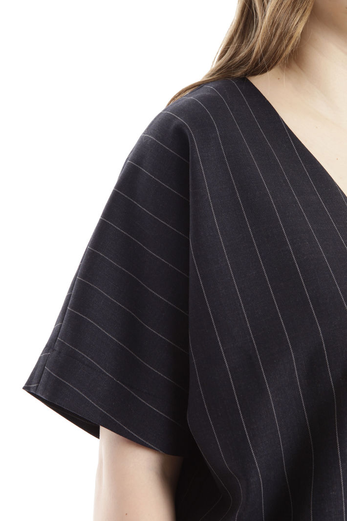 Blusa in flanella tinto filo Diffusione Tessile Blusa in flanella tinto filo Diffusione Tessile