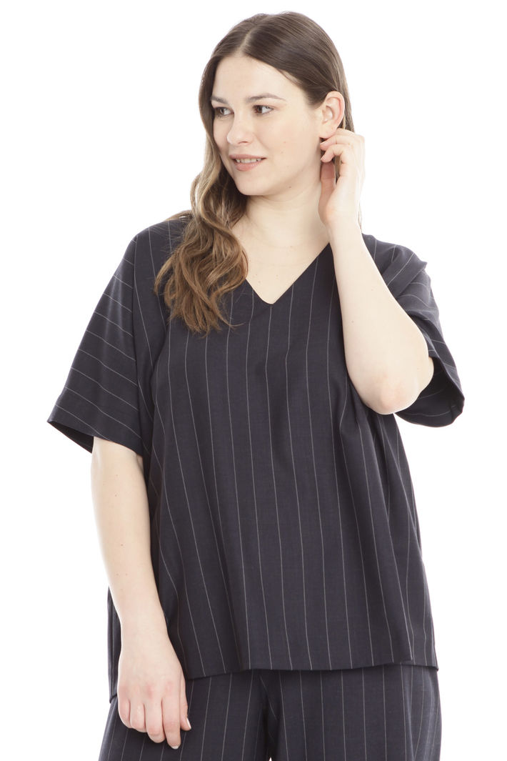 Blusa in flanella tinto filo Diffusione Tessile Blusa in flanella tinto filo Diffusione Tessile