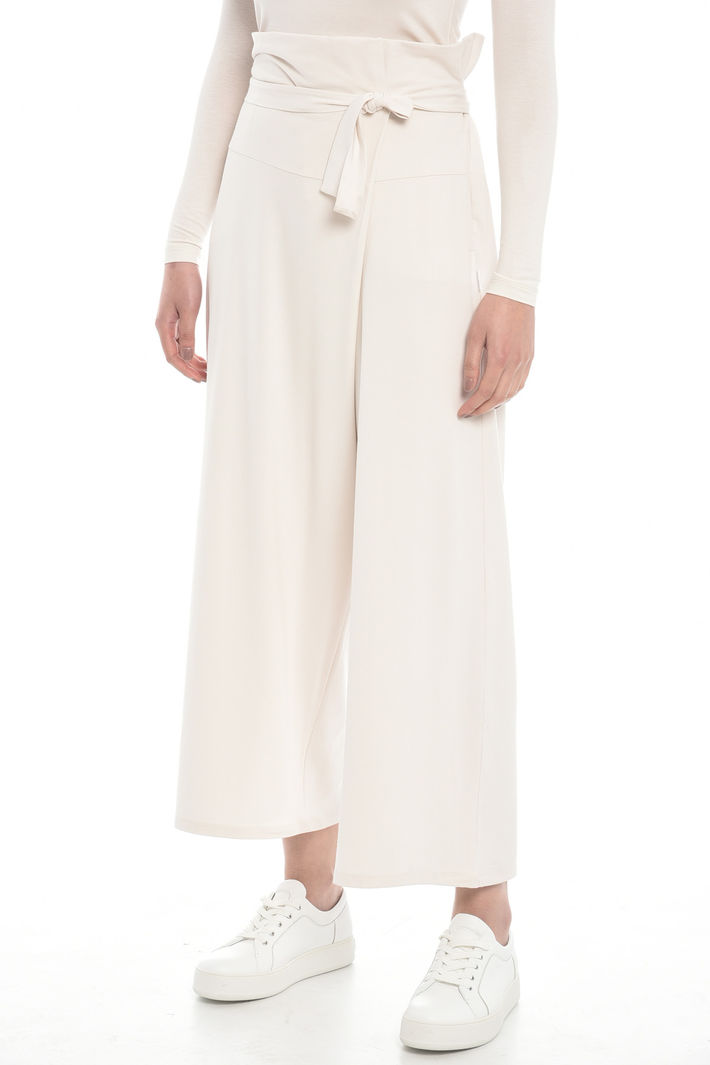 Pantalone cropped in jersey Diffusione Tessile Pantalone cropped in jersey Diffusione Tessile