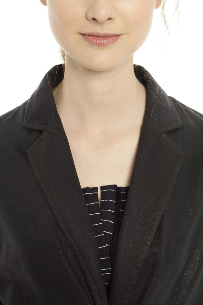 Blazer in jersey spalmato Diffusione Tessile Blazer in jersey spalmato Diffusione Tessile