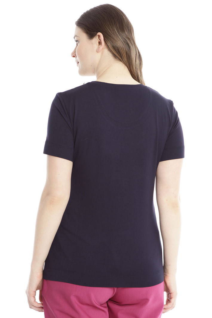 T-shirt con collo gioiello Diffusione Tessile T-shirt con collo gioiello Diffusione Tessile