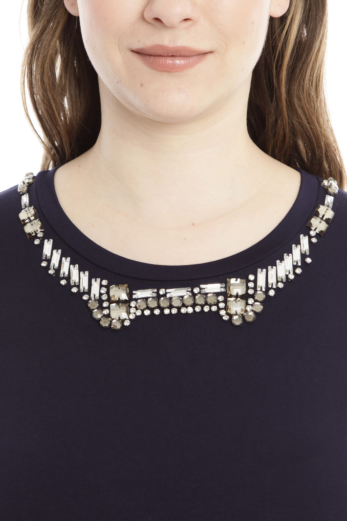 T-shirt con collo gioiello Diffusione Tessile T-shirt con collo gioiello Diffusione Tessile