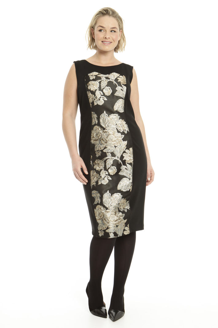 Abito con inserto jacquard Diffusione Tessile Abito con inserto jacquard Diffusione Tessile