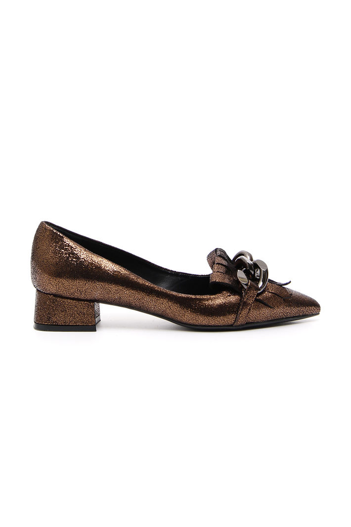 Ballerina in pelle con frangia Diffusione Tessile Ballerina in pelle con frangia Diffusione Tessile