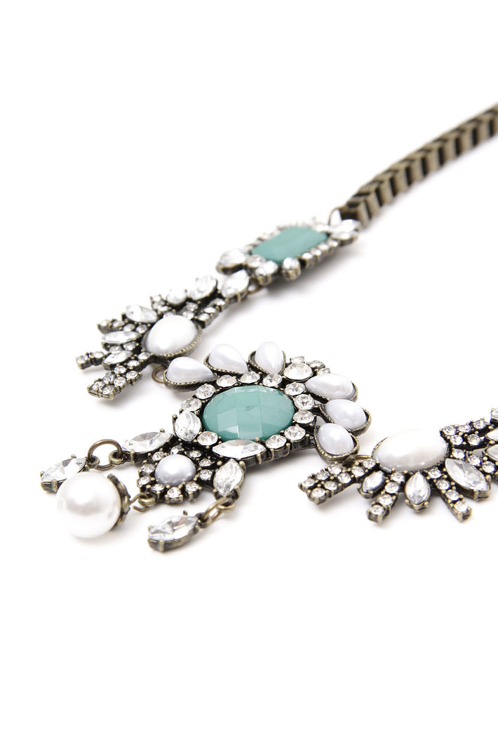 Collana girocollo con strass Fashion Market Collana girocollo con strass Fashion Market