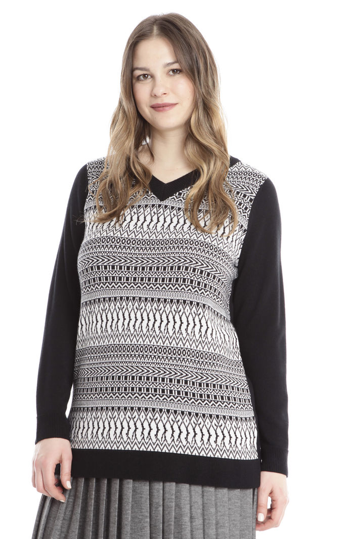 Maglia jacquard in lana Diffusione Tessile Maglia jacquard in lana Diffusione Tessile