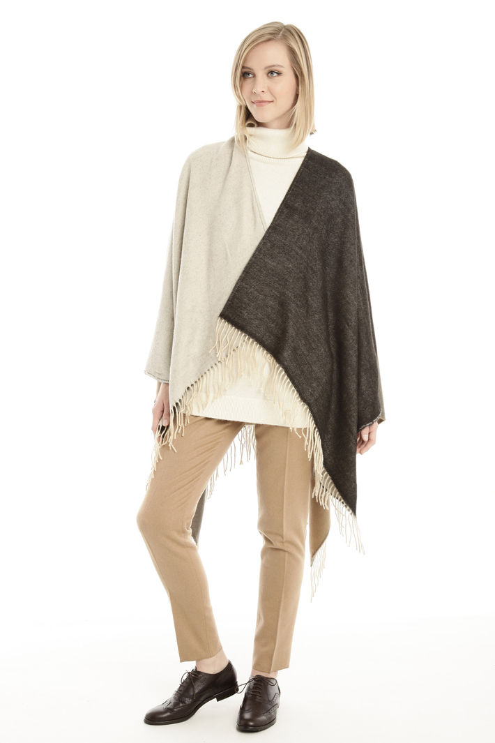 Poncho bicolore Fashion Market Poncho bicolore Fashion Market