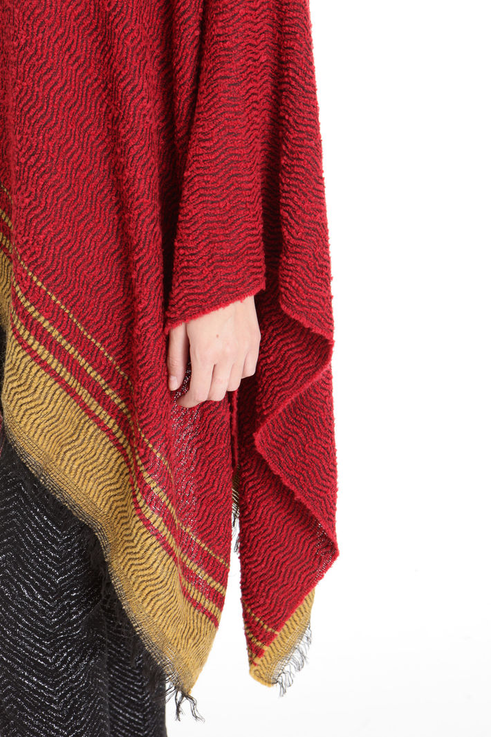 Poncho con fondo a contrasto Fashion Market Poncho con fondo a contrasto Fashion Market