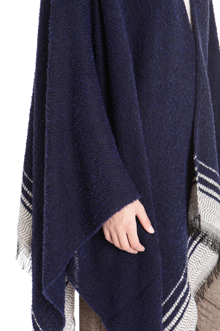 Poncho con fondo a contrasto Fashion Market Poncho con fondo a contrasto Fashion Market