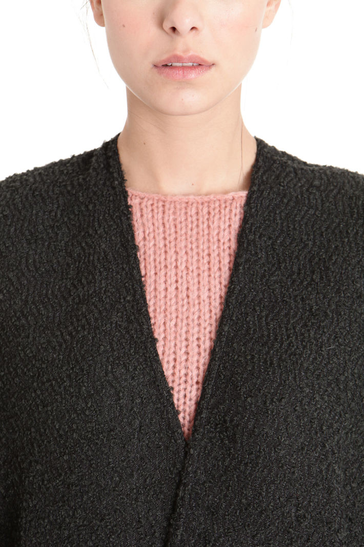 Poncho con fondo a contrasto Fashion Market Poncho con fondo a contrasto Fashion Market