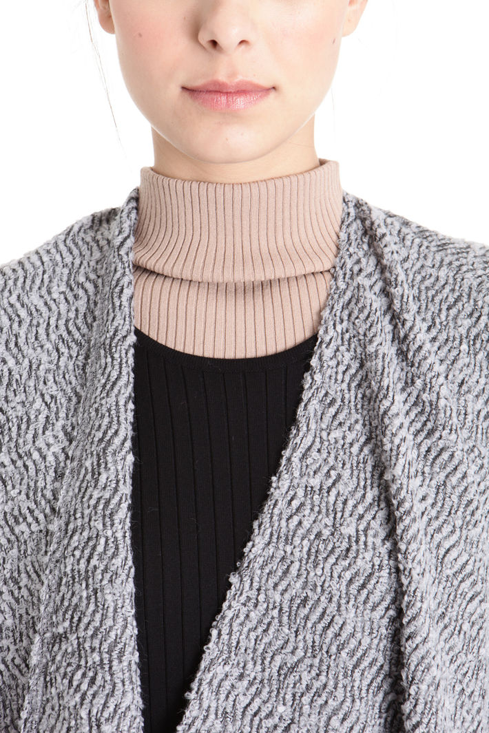 Poncho con fondo a contrasto Fashion Market Poncho con fondo a contrasto Fashion Market
