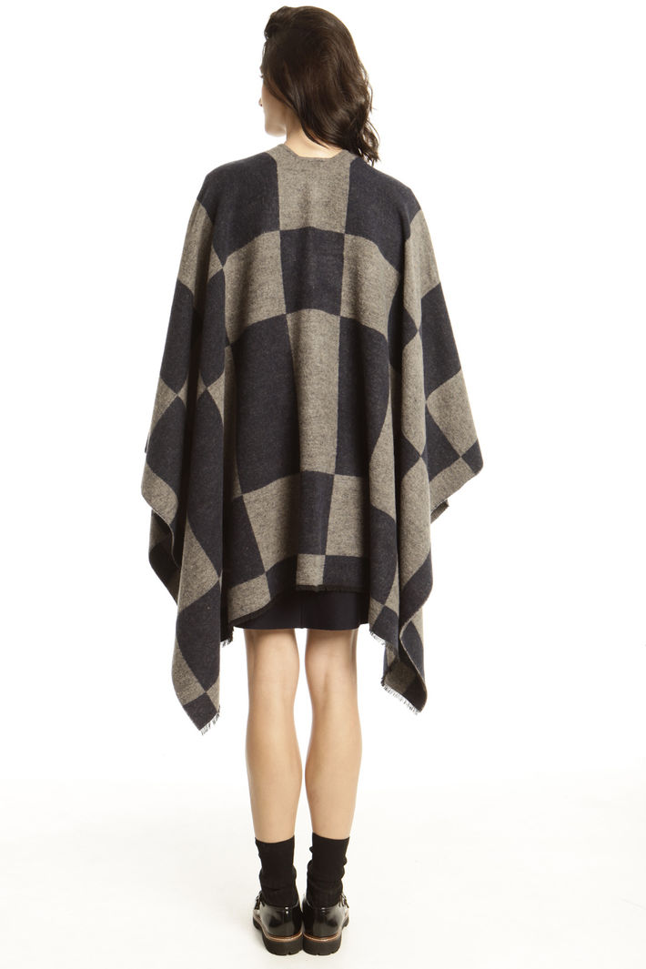 Poncho a quadri Fashion Market Poncho a quadri Fashion Market