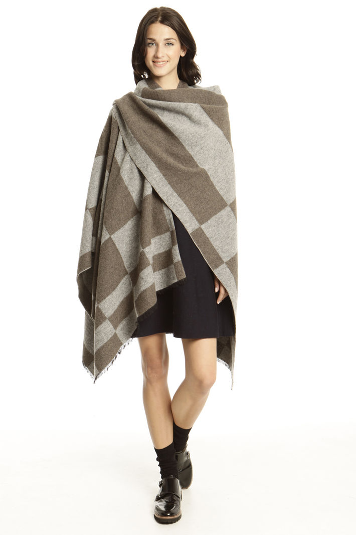Poncho a quadri Fashion Market Poncho a quadri Fashion Market