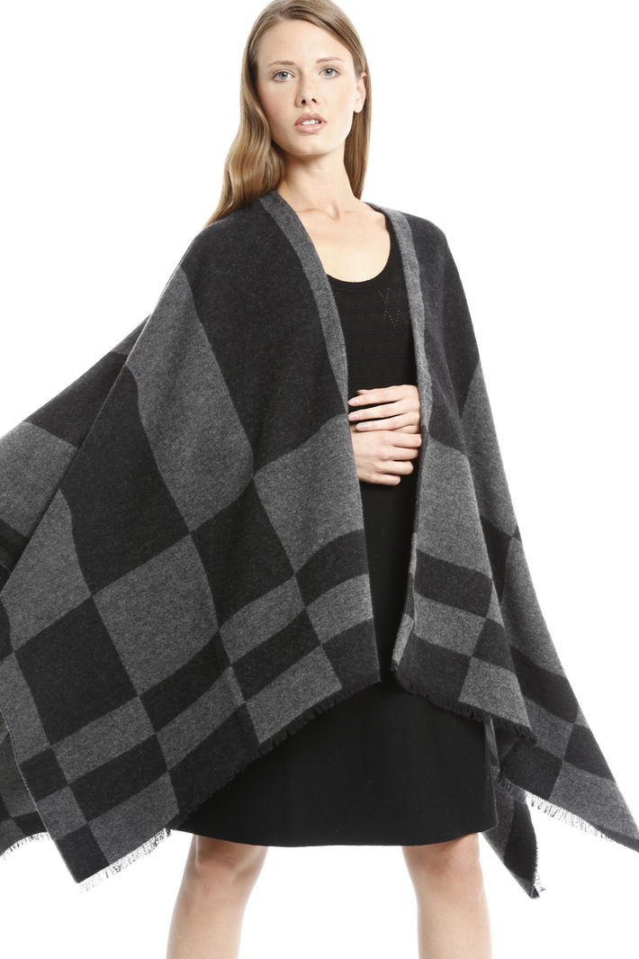 Poncho a quadri Diffusione Tessile Poncho a quadri Diffusione Tessile