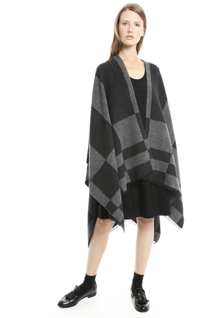 Poncho a quadri Diffusione Tessile Poncho a quadri Diffusione Tessile