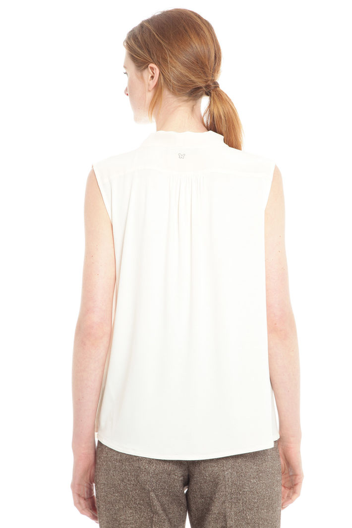 Top con scollo a sciarpa Diffusione Tessile Top con scollo a sciarpa Diffusione Tessile