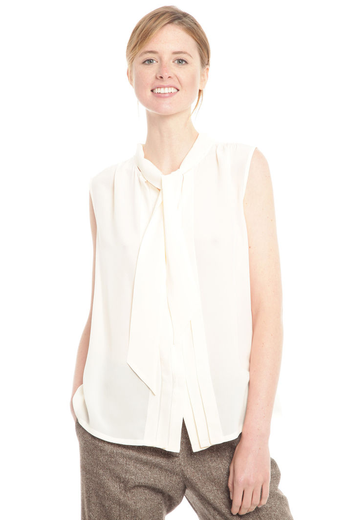 Top con scollo a sciarpa Diffusione Tessile Top con scollo a sciarpa Diffusione Tessile